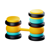 database 3d rendering icon illustration png