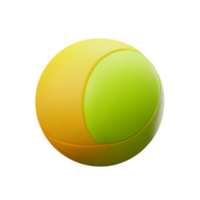 tennis ball 3d rendering icon illustration png