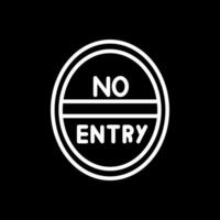 No Entry Vector Icon Design