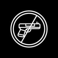 No Weapons Vector Icon Design