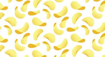 potato chips seamless pattern background vector