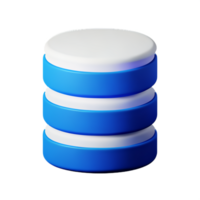 database 3d rendering icon illustration png