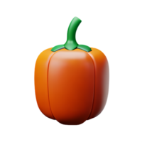 pepper 3d rendering icon illustration png