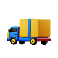 logistiek 3d renderen icoon illustratie png