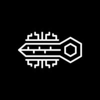 Digital key Vector Icon Design