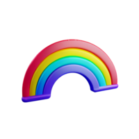 boho rainbow 3d rendering icon illustration png