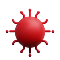 Virus 3d Rendern Symbol Illustration png