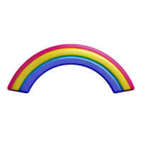 boho arco iris 3d representación icono ilustración png