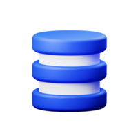 database 3d rendering icon illustration png