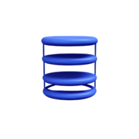 database 3d rendering icon illustration png