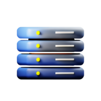 database 3d rendering icon illustration png