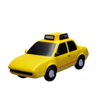 taxi 3d rendering icon illustration png