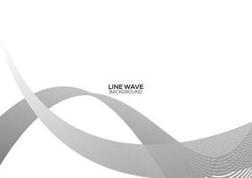 abstract modern line wave background design vector