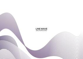 line wave abstract background design vector