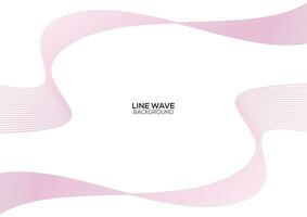 line wave background design abstract vector