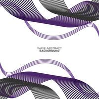 abstract wave line background design vector