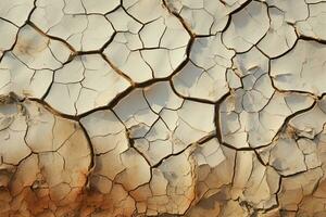 naturalezas petición agrietado suelo en Desierto osos testigo a clima cambios Peaje ai generado foto