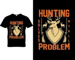 Hunting t-shirt design vector