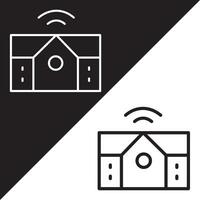 Smart home icon. Smart home vector icon from Artificial Intelligence collection. Outline style Smart Home icon.