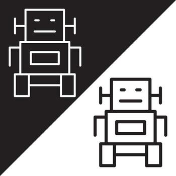 Robot icon. Robot vector icon from Artificial Intelligence collection. Outline style Robot icon.