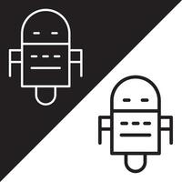 Robot icon. Robot vector icon from Artificial Intelligence collection. Outline style Robot icon.