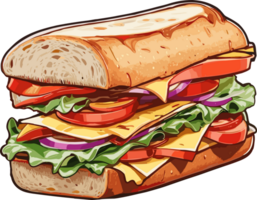 savourer chaque mordre le joie de une bien conçu sandwich ai génératif png