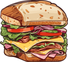 savourer chaque mordre le joie de une bien conçu sandwich ai génératif png