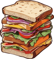 savourer chaque mordre le joie de une bien conçu sandwich ai génératif png