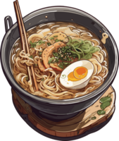 umami soltado saboreando el riqueza de ramen ai generativo png