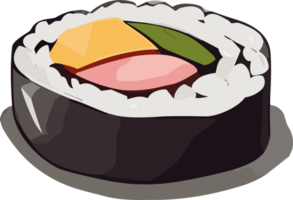 culinario artesanía el eterno apelación de Sushi ai generativo png