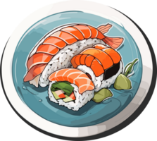 Culinary Craftsmanship The Timeless Appeal of Sushi AI Generative png