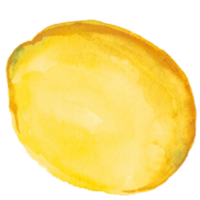 citron- orange vattenfärg png