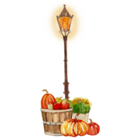 otoño calabaza temporada marco png