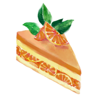 Orangenkuchen Dessert Süss Obst png