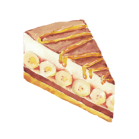 taart toetje bananen taart png