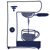 Kaffee Symbol Werkzeug Linie Kunst Cafe png