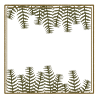 Frame with Autumn Leaves Decoration png