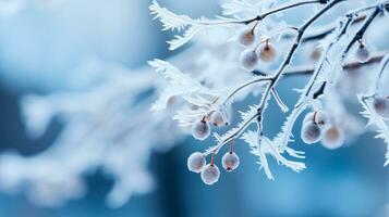 Broken tree branches from ice storm background with empty space for text photo