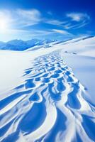 esquí pistas líder dentro avalancha territorio antecedentes con vacío espacio para texto foto