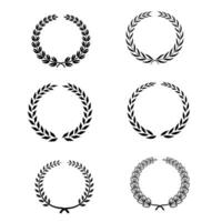 Laurel Wreath Vector template bundle 02