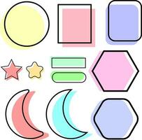 element shapes design for templates vector