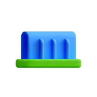 waterval 3d renderen icoon illustratie png