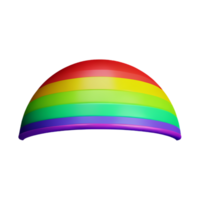 boho rainbow 3d rendering icon illustration png