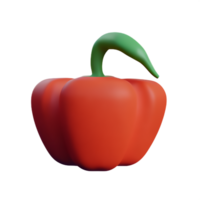 pepper 3d rendering icon illustration png