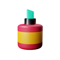 produits de beauté 3d le rendu icône illustration png