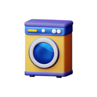 laundry 3d rendering icon illustration png