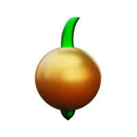 garlic 3d rendering icon illustration png