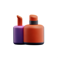 productos cosméticos 3d representación icono ilustración png