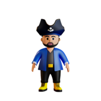 pirata 3d Renderização ícone ilustração png