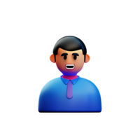 stress visage 3d le rendu icône illustration png